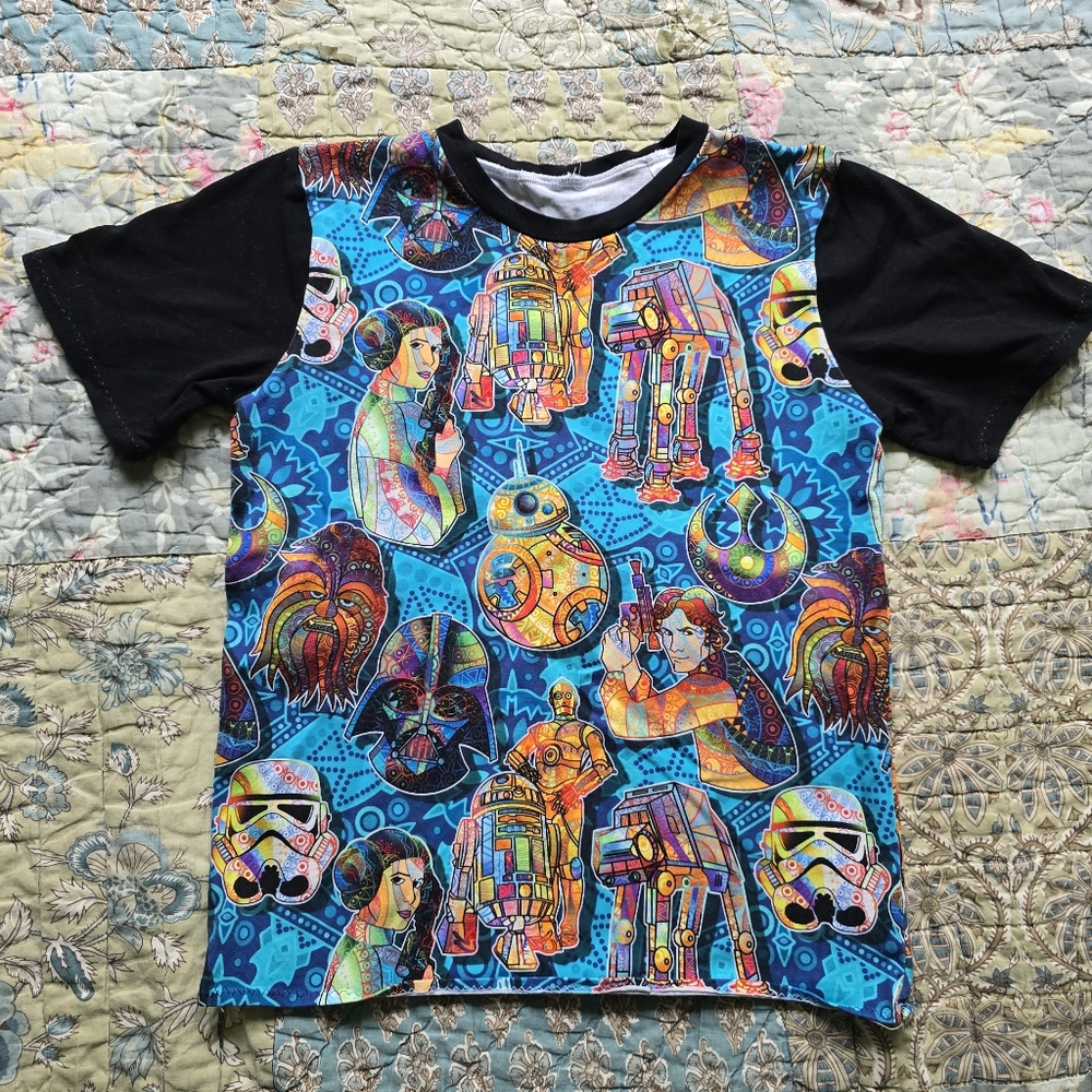Handmade Raising Wilds Disney Star Wars Cotton Shirt Kids Size 8
